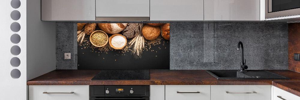 Cooker splashback Bread and wheat