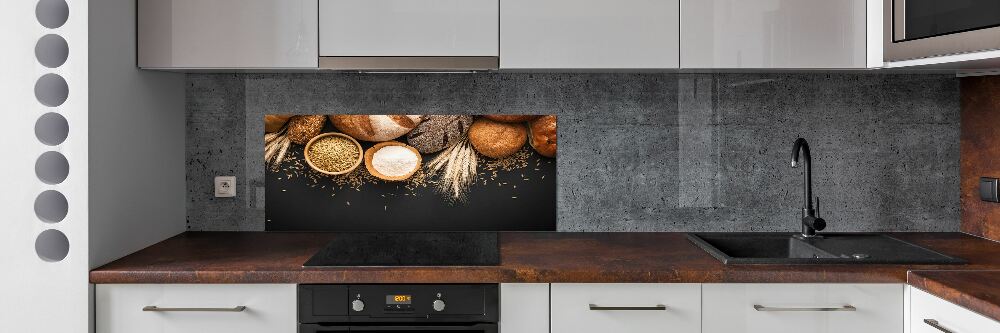 Cooker splashback Bread and wheat