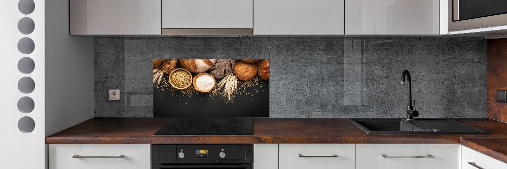 Cooker splashback Bread and wheat