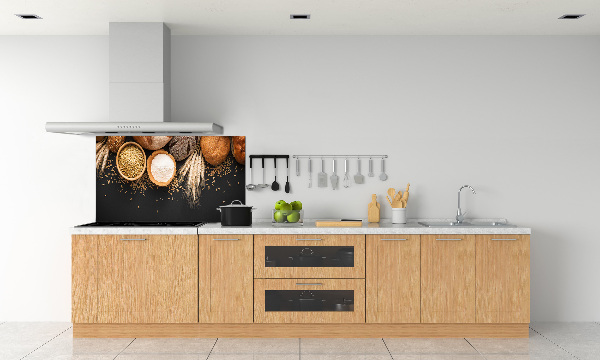 Cooker splashback Bread and wheat