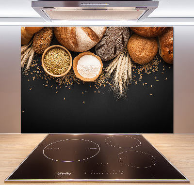 Cooker splashback Bread and wheat