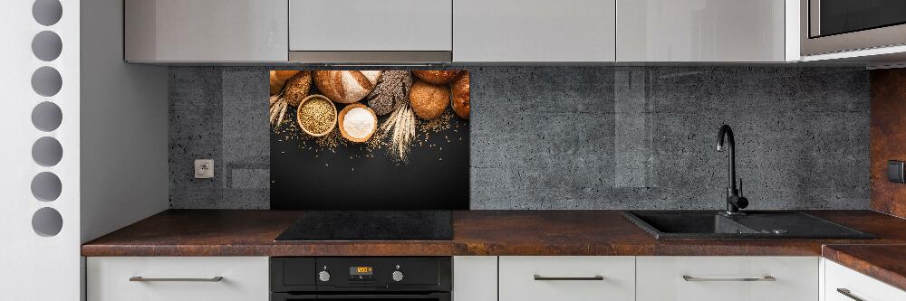 Cooker splashback Bread and wheat