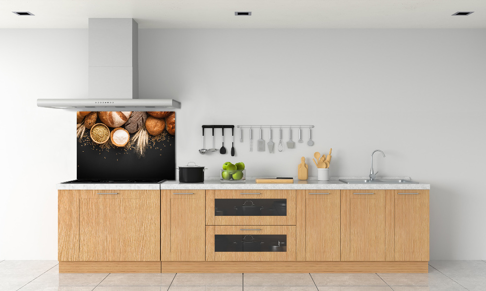 Cooker splashback Bread and wheat