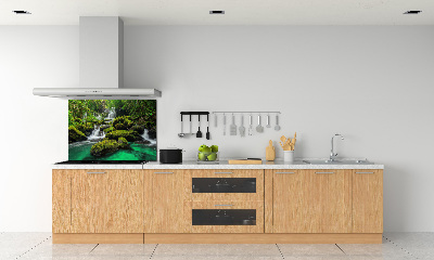 Cooker splashback Waterfall in the forest