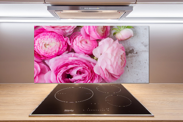 Kitchen splashback Wild roses