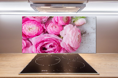 Kitchen splashback Wild roses