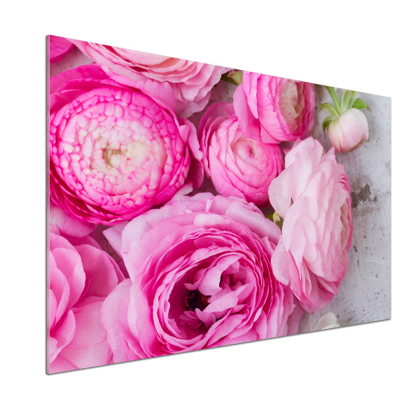 Kitchen splashback Wild roses