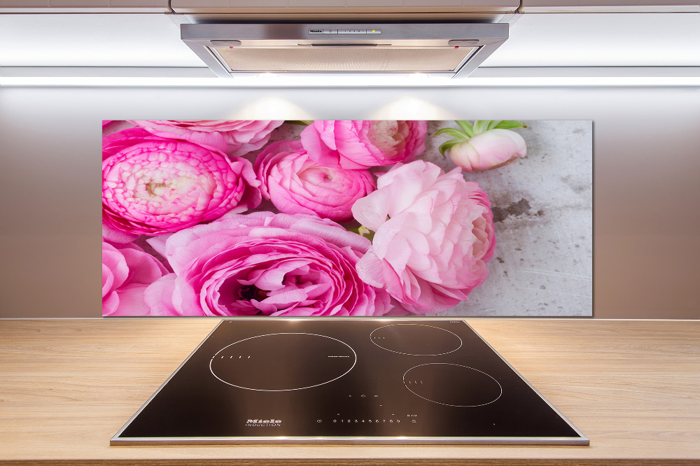 Kitchen splashback Wild roses