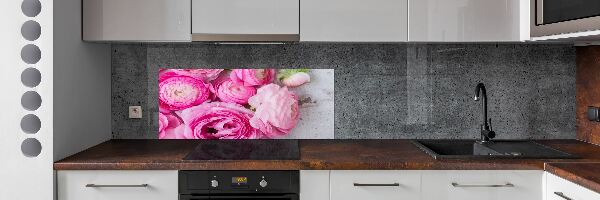 Kitchen splashback Wild roses