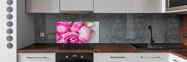 Kitchen splashback Wild roses