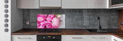 Kitchen splashback Wild roses