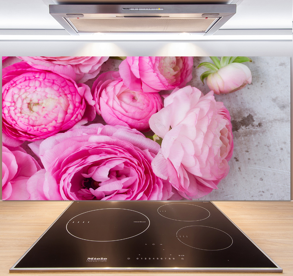 Kitchen splashback Wild roses