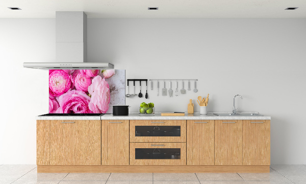 Kitchen splashback Wild roses