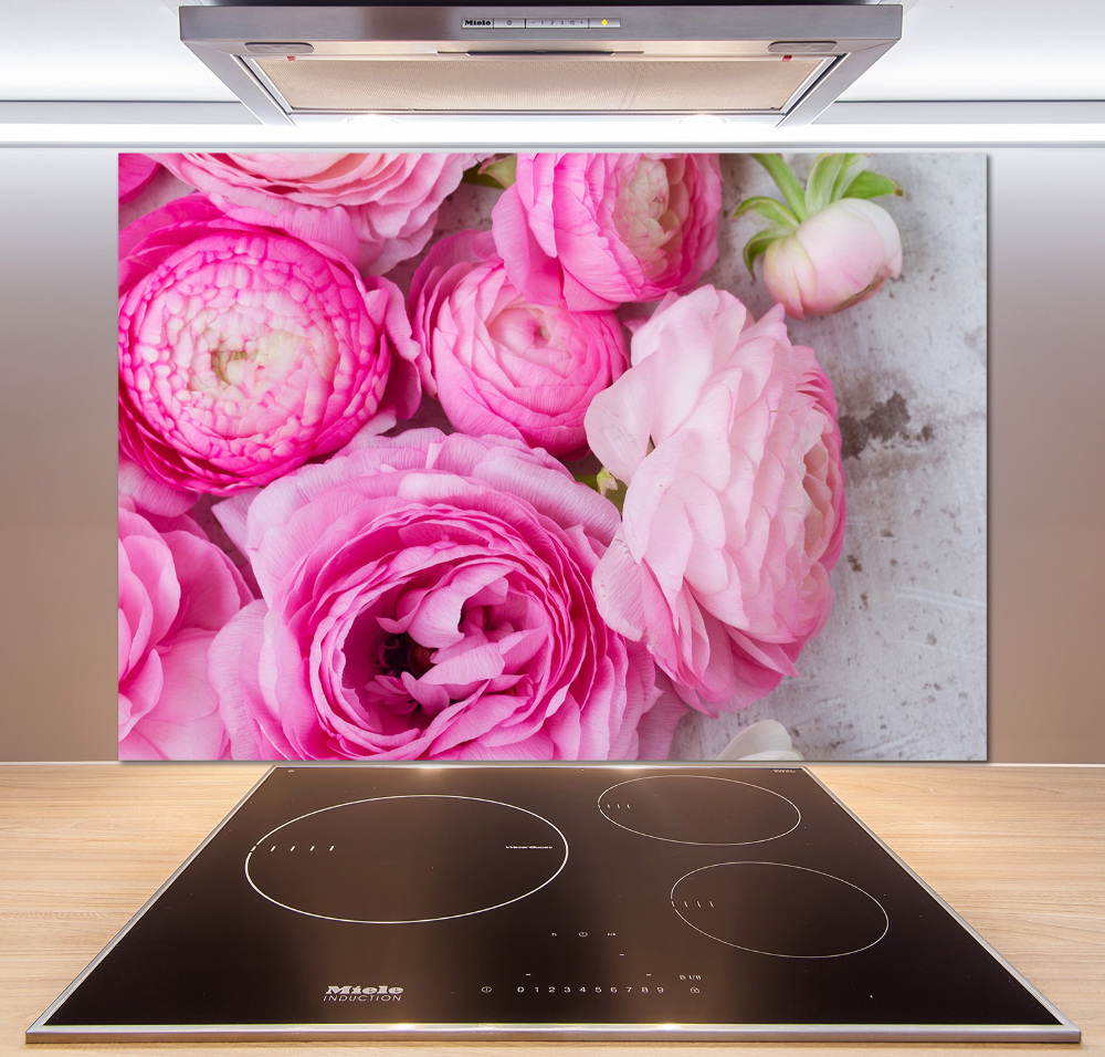 Kitchen splashback Wild roses