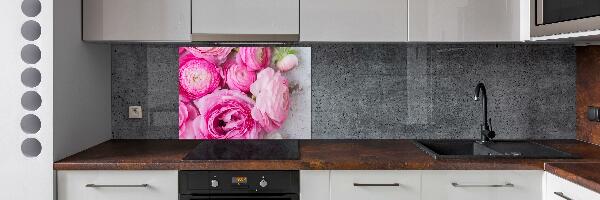 Kitchen splashback Wild roses