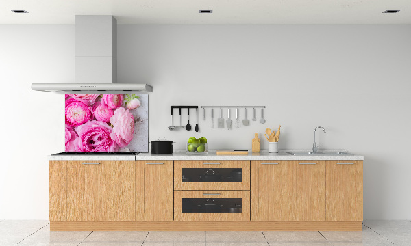 Kitchen splashback Wild roses