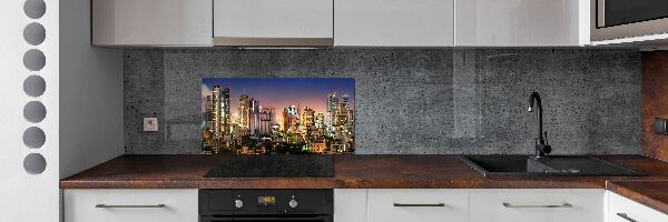 Cooker splashback Bangkok at night