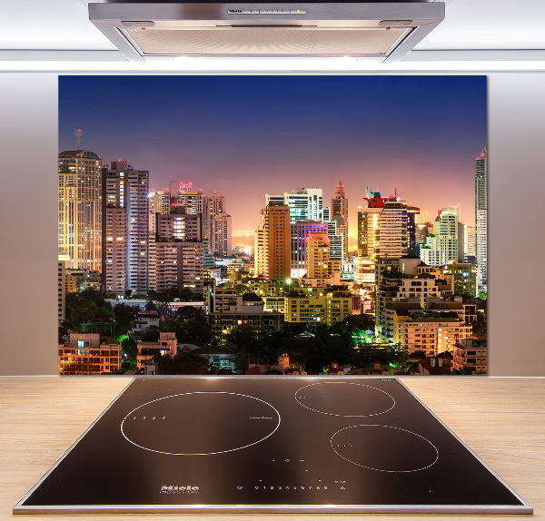 Cooker splashback Bangkok at night