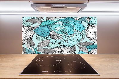 Kitchen splashback Floral pattern