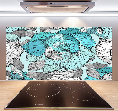 Kitchen splashback Floral pattern