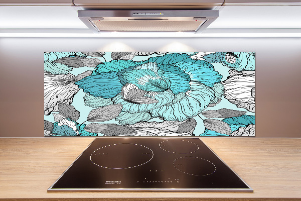 Kitchen splashback Floral pattern