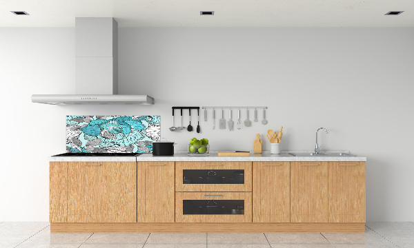 Kitchen splashback Floral pattern