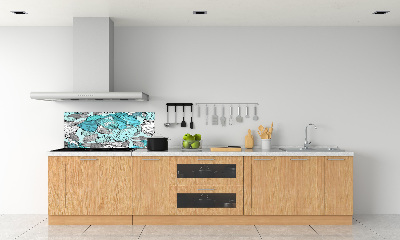 Kitchen splashback Floral pattern