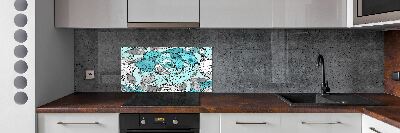 Kitchen splashback Floral pattern