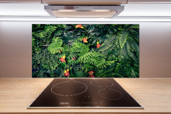 Kitchen wall panels Exotic jungle