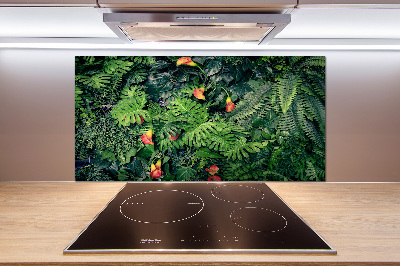 Kitchen wall panels Exotic jungle