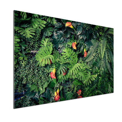 Kitchen wall panels Exotic jungle