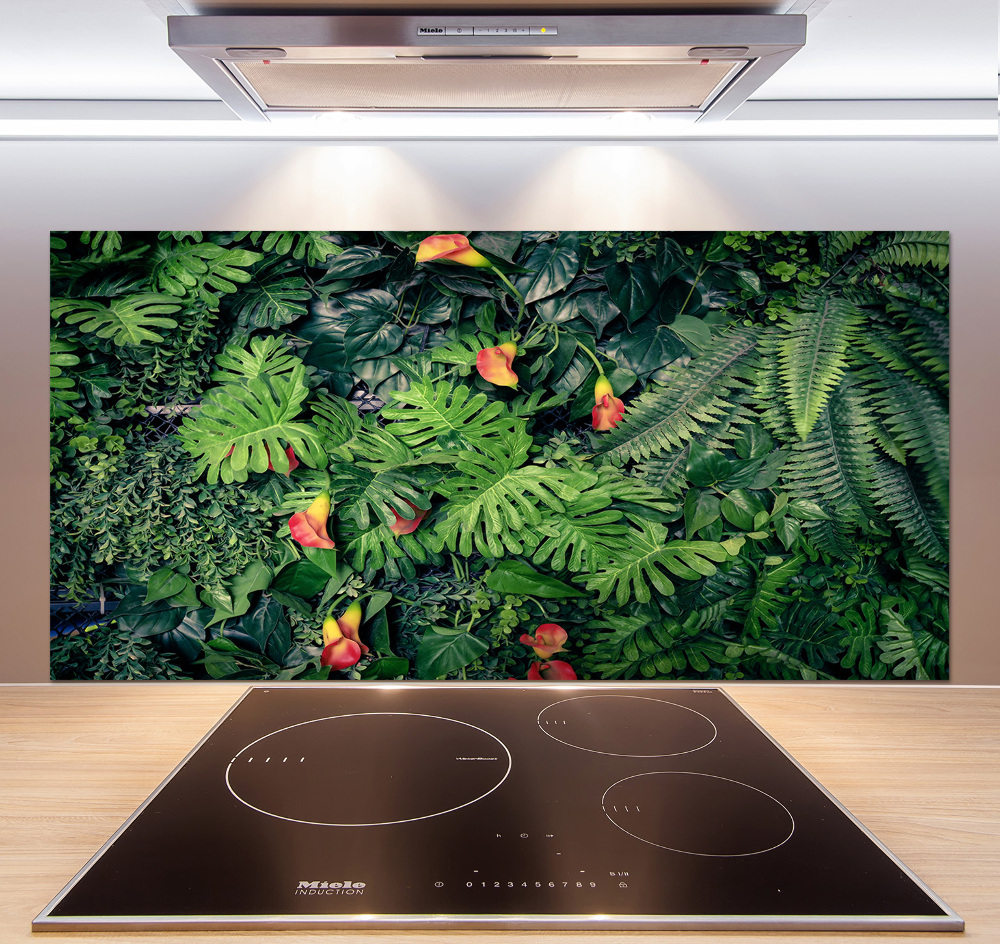 Kitchen wall panels Exotic jungle