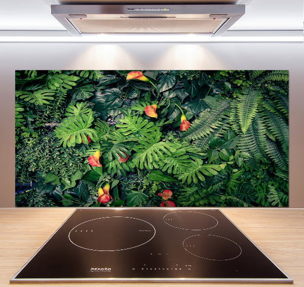 Kitchen wall panels Exotic jungle