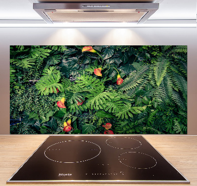 Kitchen wall panels Exotic jungle