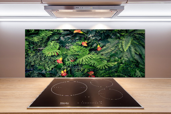 Kitchen wall panels Exotic jungle