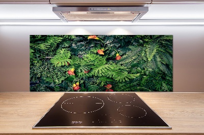 Kitchen wall panels Exotic jungle