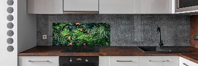 Kitchen wall panels Exotic jungle