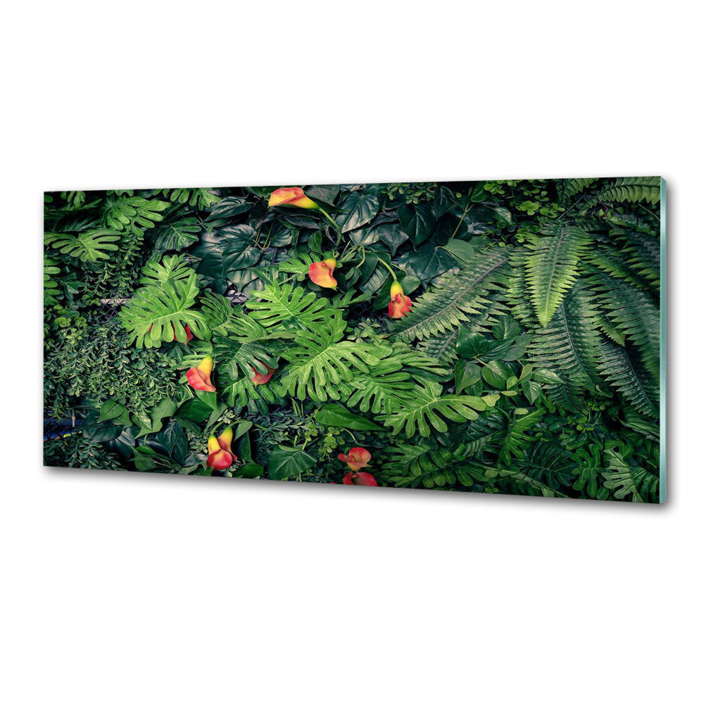 Kitchen wall panels Exotic jungle