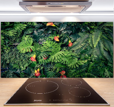 Kitchen wall panels Exotic jungle