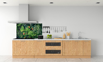 Kitchen wall panels Exotic jungle