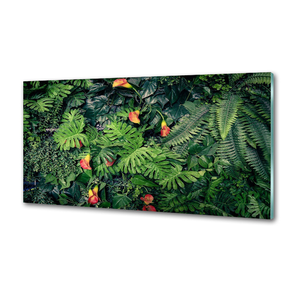 Kitchen wall panels Exotic jungle