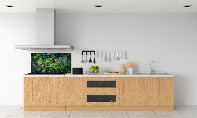 Kitchen wall panels Exotic jungle