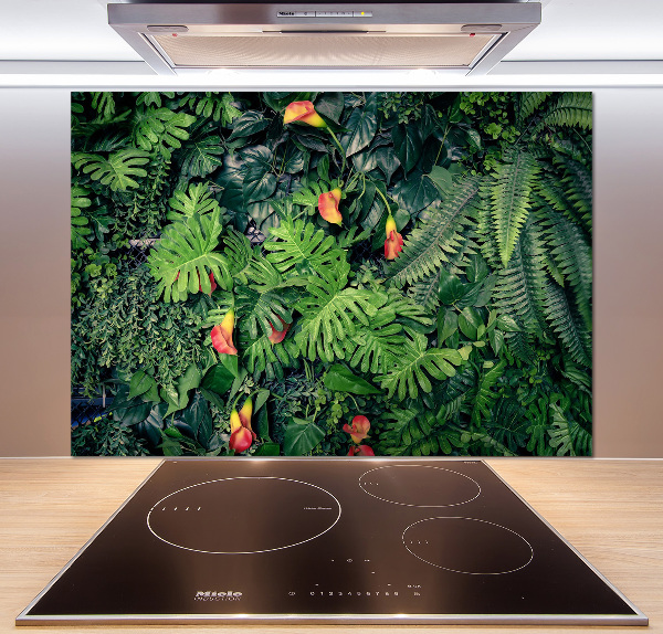 Kitchen wall panels Exotic jungle