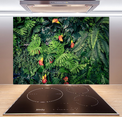 Kitchen wall panels Exotic jungle