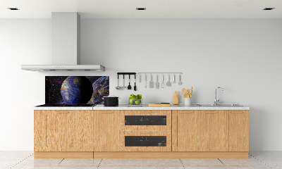 Glass splashback Mercury