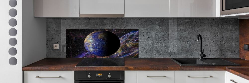 Glass splashback Mercury