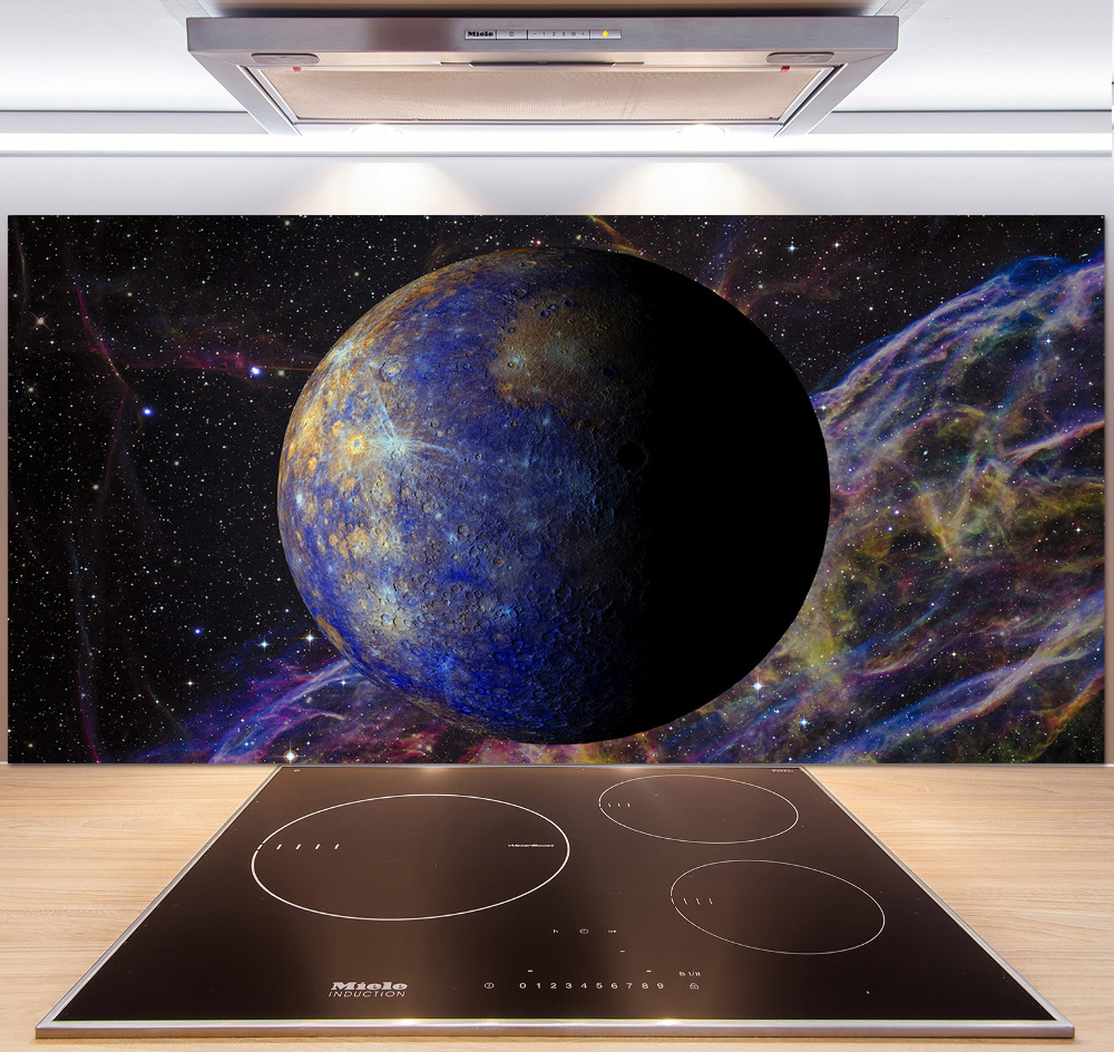 Glass splashback Mercury