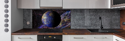 Glass splashback Mercury