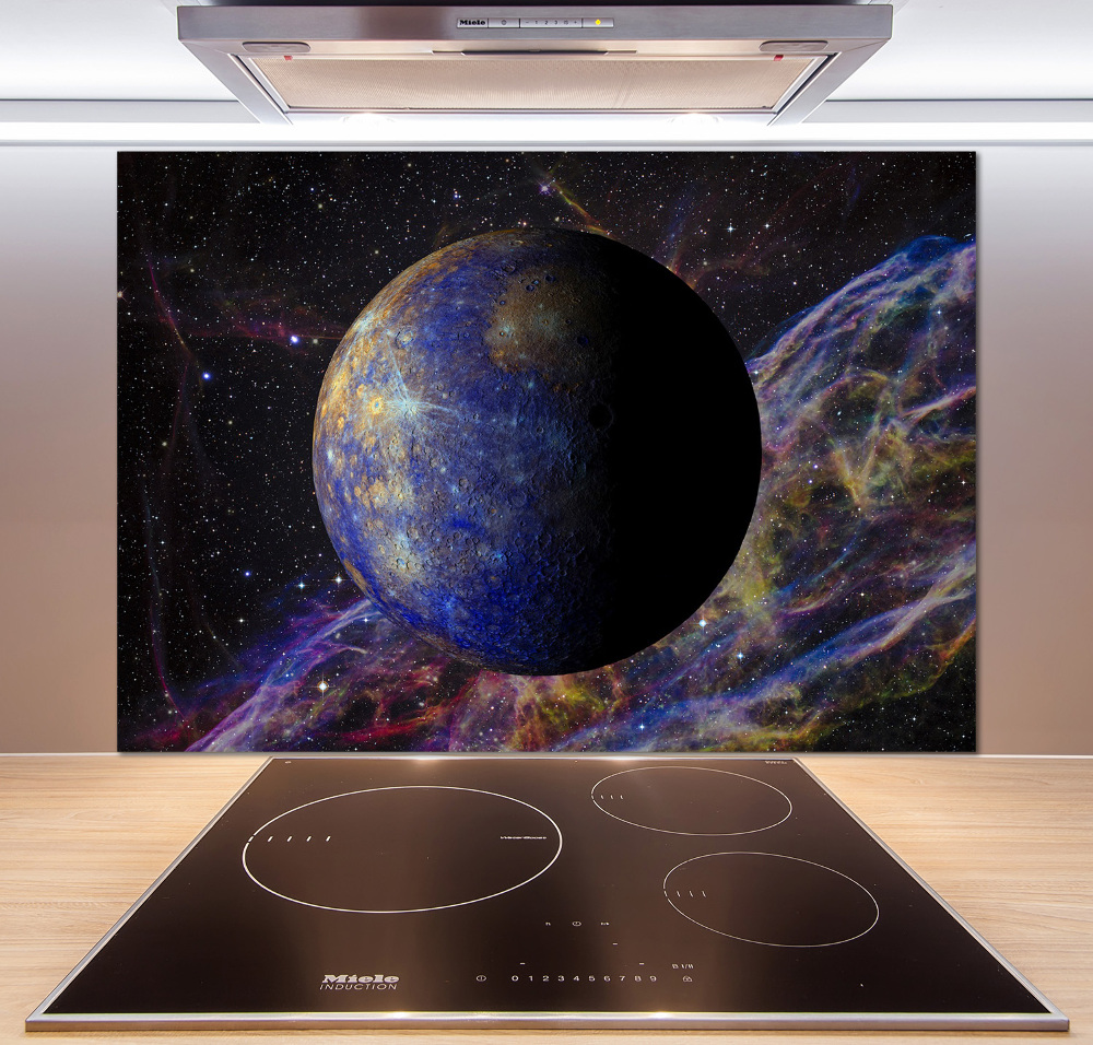 Glass splashback Mercury