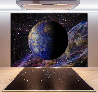 Glass splashback Mercury